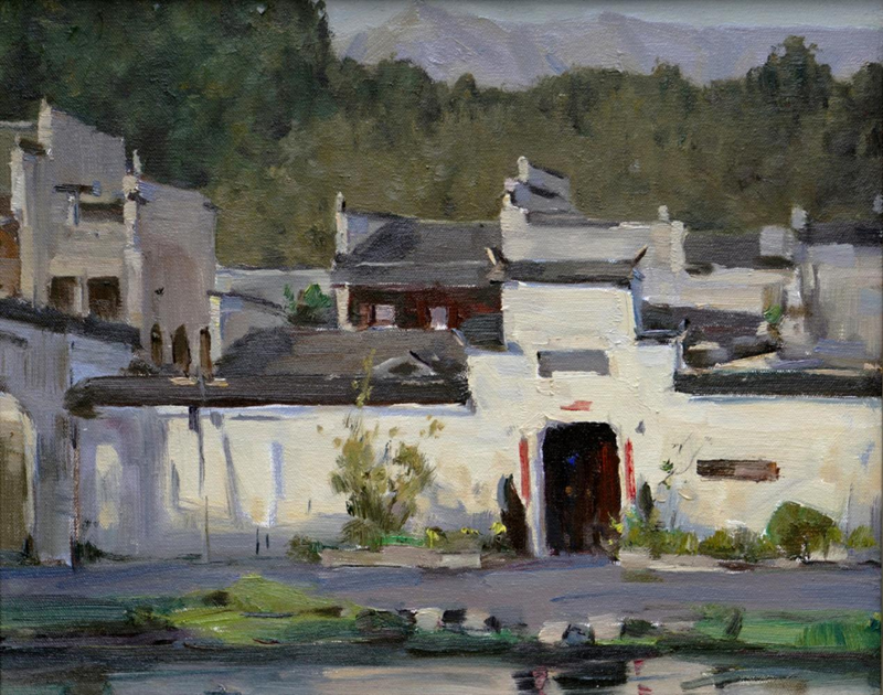 《初夏宏村》40cmX50cm 油画写生.png