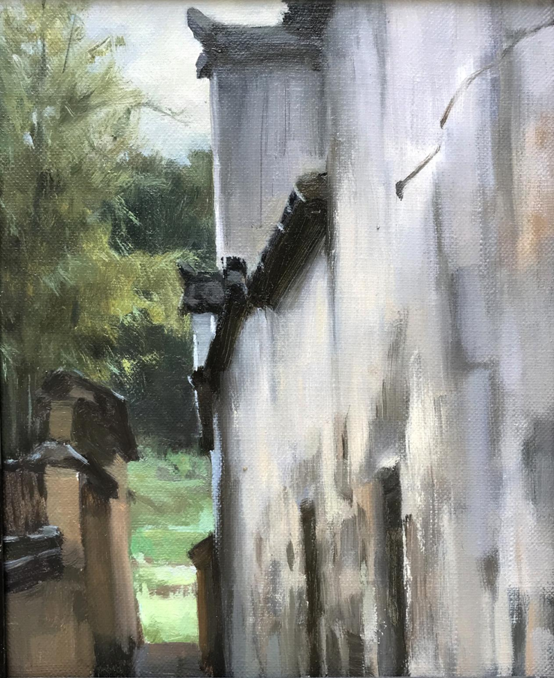 《西递之春》30cmX25cm 油画写生.png