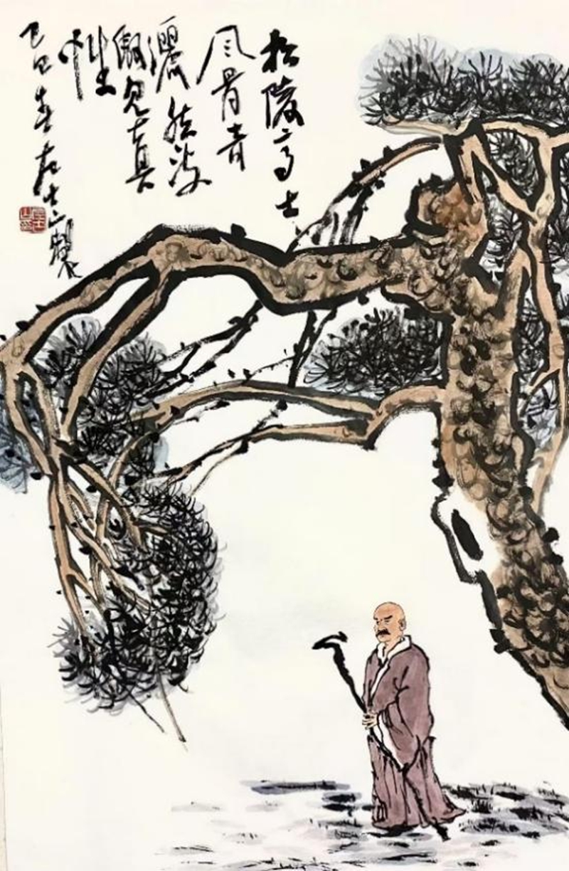 1古山松——松隱高士 45×70cm 2025年.jpg