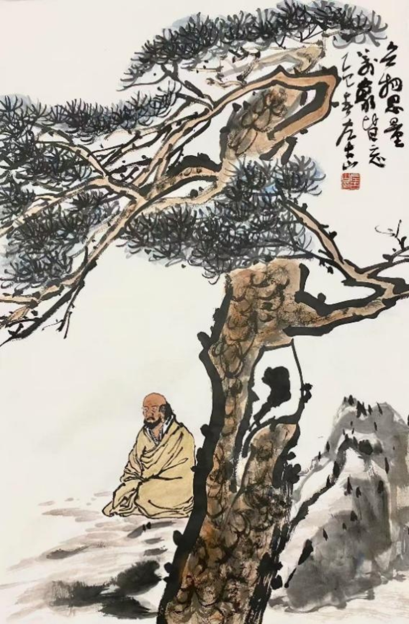 3古山松——無物思量45×70cm 2025 年.jpg