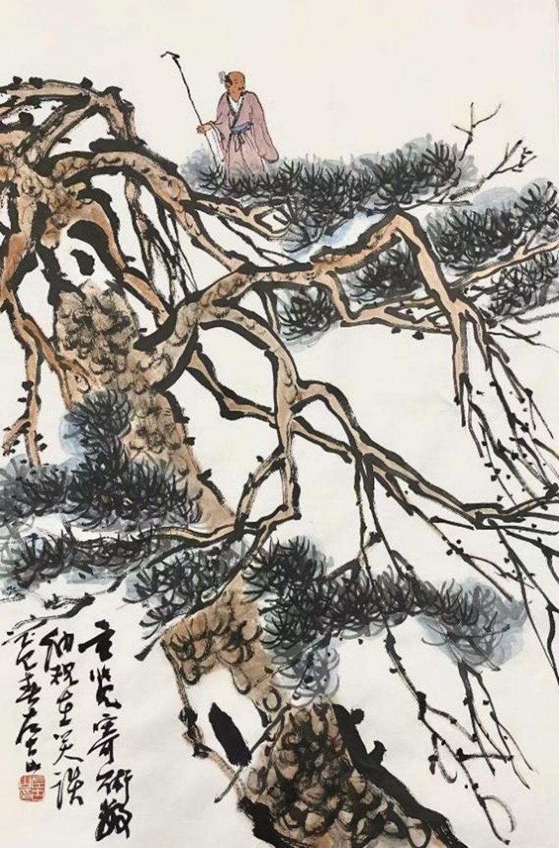 4古山松——高士玄覽45×70cm 2025年.jpg