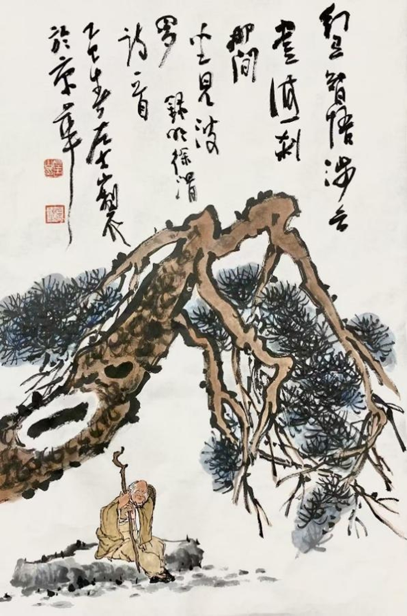 5古山松——無我相45×70cm 2025年.jpg