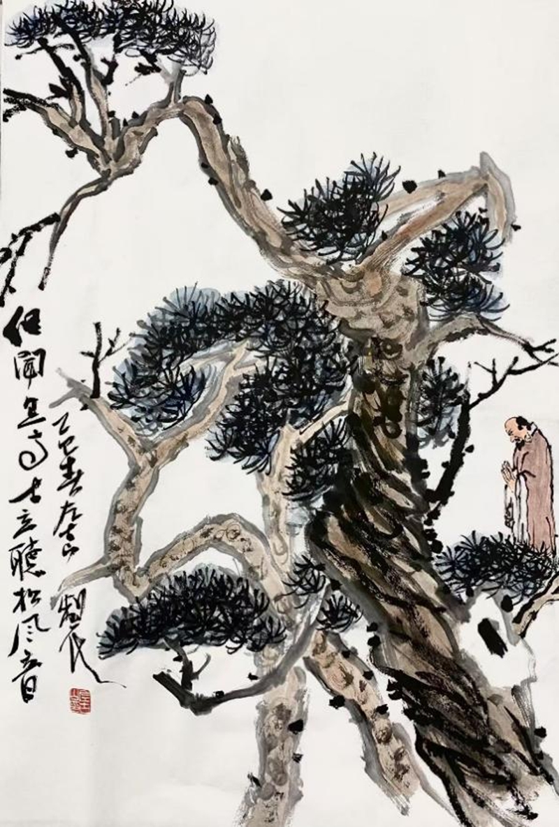9古山松——立於松冠45×70cm 2025年.jpg