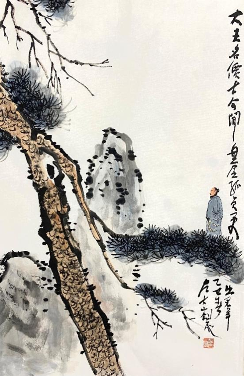 16古山松——孤貞出群45×70cm 2025年.jpg