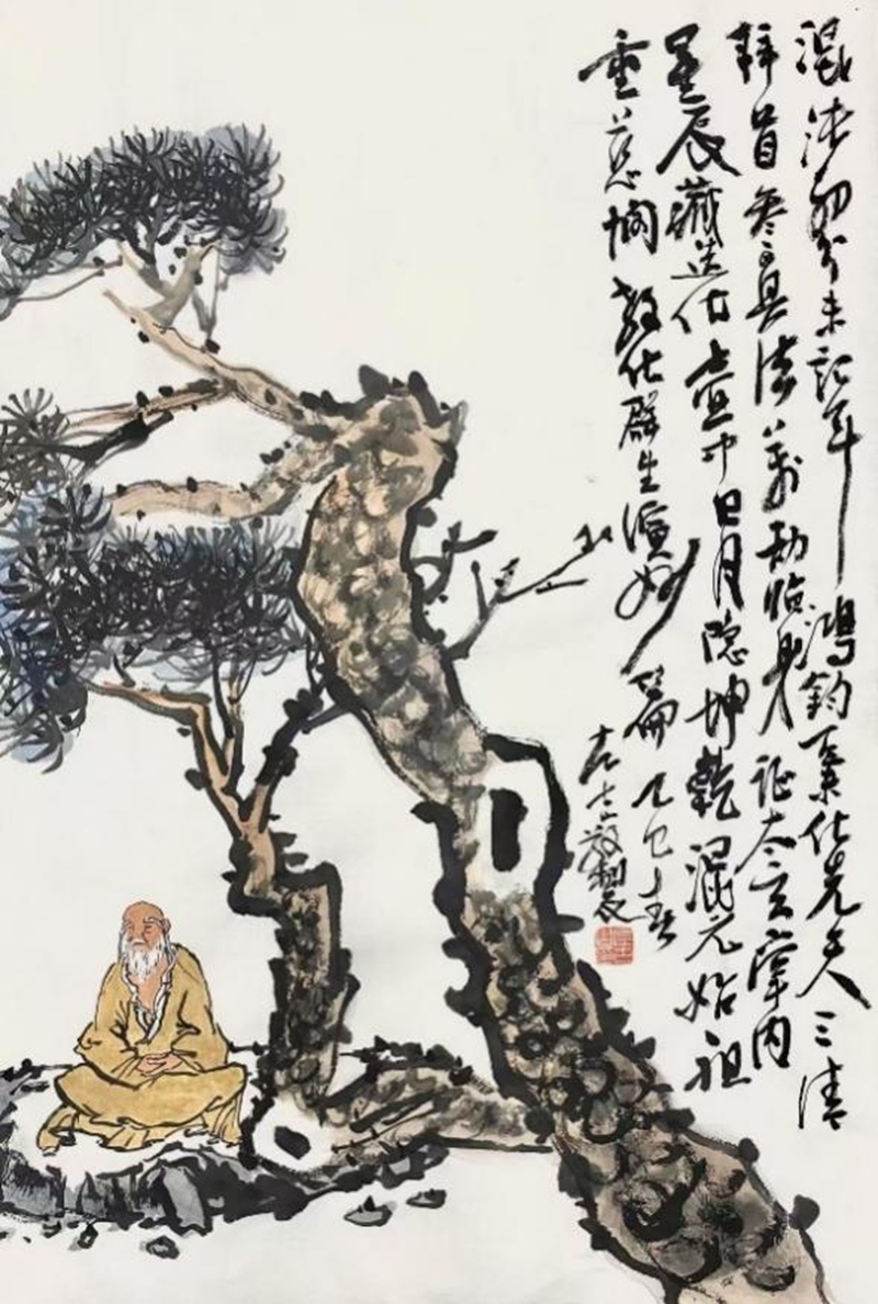 22古山松——臨崖悟道45×70cm 2025年.jpg