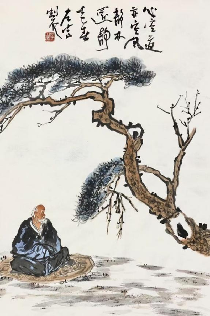 24古山松——心空道亦空45×70cm 2025年.jpg